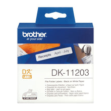 Brother DK-11203 ruban d'étiquette Noir sur blanc