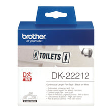 Brother DK-22212 ruban d'étiquette Noir sur blanc