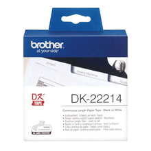 Brother DK-22214 ruban d'étiquette Noir sur blanc