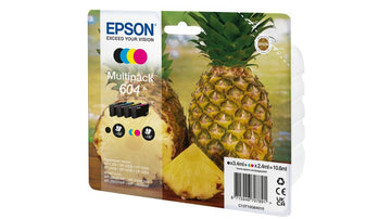 Epson 604 cartouche d'encre 4 pièce(s) Compatible Rendement standard Noir, Cyan, Magenta, Jaune Epson