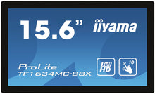 iiyama ProLite TF1634MC-B8X écran plat de PC 39,6 cm (15.6") 1920 x 1080 pixels Full HD LED Écran tactile Multi-utilisateur Noir iiyama