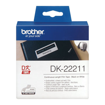 Brother DK-22211 ruban d'étiquette Noir sur blanc