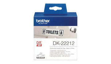 Brother DK-22212 ruban d'étiquette Noir sur blanc