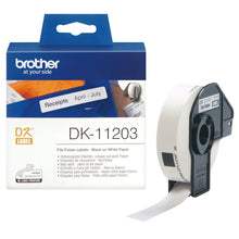 Brother DK-11203 ruban d'étiquette Noir sur blanc
