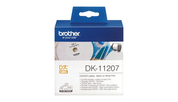 Brother DK-11207 ruban d'étiquette Noir sur blanc