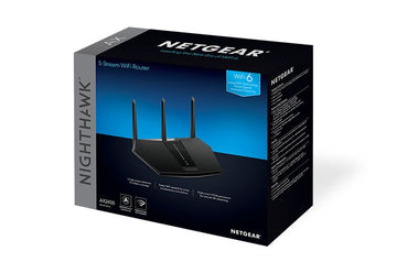 NETGEAR Nighthawk AX/5-Stream AX2400 WiFi 6 Router (RAX30) wireless router Gigabit Ethernet Bi-bande (2,4 GHz / 5 GHz) Noir