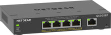 NETGEAR 5-Port Gigabit Ethernet PoE+ Plus Switch (GS305EP) Géré L2/L3 Gigabit Ethernet (10/100/1000) Connexion Ethernet, supportant l'alimentation via ce port (PoE) Noir Netgear