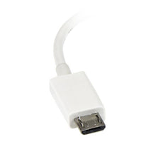 StarTech.com UUSBOTGW câble USB 0,127 m USB 2.0 Micro-USB B USB A Blanc StarTech.com
