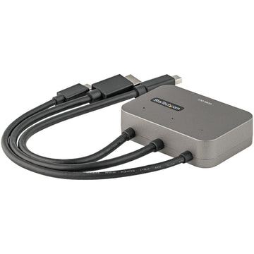 StarTech.com CDPHDMDP2HD câble vidéo et adaptateur 0,27 m HDMI + USB HDMI + Mini DisplayPort + USB Type-C Noir, Argent StarTech.com