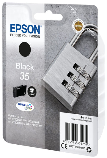 Epson Padlock C13T35814010 cartouche d'encre 1 pièce(s) Original Rendement standard Noir Epson