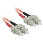 C2G 3m SC/SC LSZH Duplex 62.5/125 Multimode Fibre Patch Cable câble de fibre optique Orange