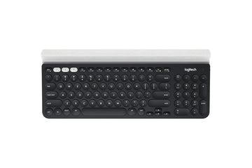 Logitech K780 Multi-Device Wireless Keyboard clavier RF sans fil + Bluetooth QWERTY Anglais Gris, Blanc Logitech