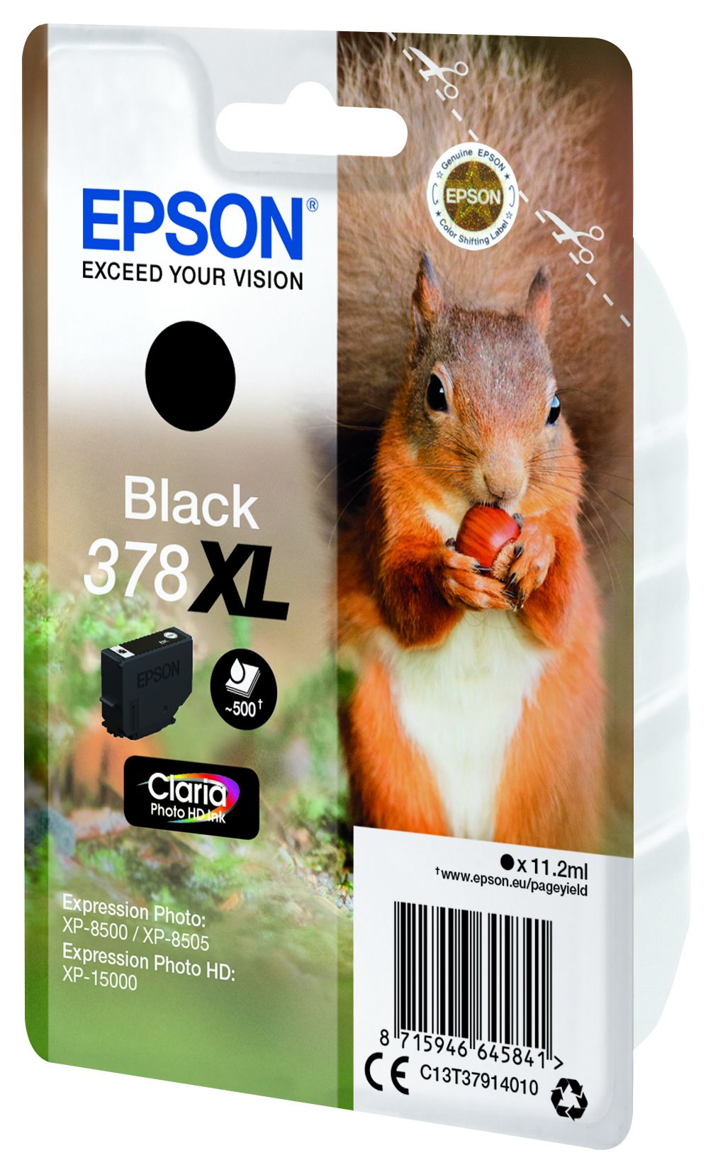 Epson Squirrel C13T37914010 cartouche d'encre 1 pièce(s) Original Rendement élevé (XL) Noir Epson