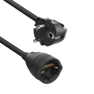 ACT AC2470 câble électrique Noir 10 m Prise d'alimentation type F ACT