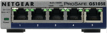 NETGEAR GS105E-200PES commutateur réseau Géré L2/L3 Gigabit Ethernet (10/100/1000) Gris Netgear