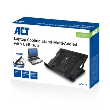 ACT AC8110 système de refroidissement pour ordinateurs portables 43,9 cm (17.3") 1000 tr/min Noir ACT