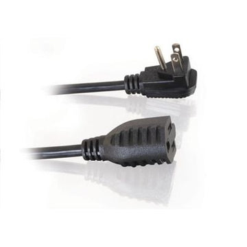 C2G 1.5ft Flat Plug 18 AWG Power Strip Plus (NEMA 5-15R -> NEMA 5-15P) Noir 0,45 m