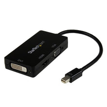 StarTech.com MDP2VGDVHD câble vidéo et adaptateur 0,15 m Mini DisplayPort DVI-D + VGA (D-Sub) + HDMI Noir StarTech.com