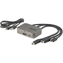 StarTech.com CDPHDMDP2HD câble vidéo et adaptateur 0,27 m HDMI + USB HDMI + Mini DisplayPort + USB Type-C Noir, Argent StarTech.com
