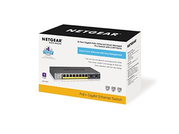 NETGEAR GS110TP Géré L2/L3/L4 Gigabit Ethernet (10/100/1000) Connexion Ethernet, supportant l'alimentation via ce port (PoE) Gris Netgear