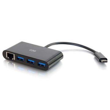 C2G 82406 hub & concentrateur USB 3.2 Gen 1 (3.1 Gen 1) Type-C 5000 Mbit/s Noir C2G