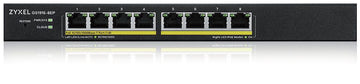 Zyxel GS1915-8EP Géré L2 Gigabit Ethernet (10/100/1000) Connexion Ethernet, supportant l'alimentation via ce port (PoE) Noir Zyxel