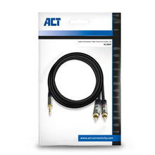 ACT AC3607 câble audio 5 m 2 x RCA 3,5mm Noir ACT