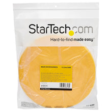 StarTech.com HKLP50YW serre-câbles Attache-câbles à crochets et à boucles Nylon Jaune 1 pièce(s)