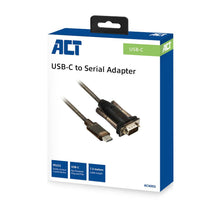 ACT AC6002 câble Série Noir 1,5 m USB Type-C DB-9 ACT