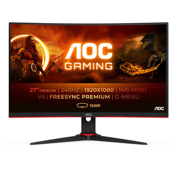 AOC G2 C27G2ZE/BK écran plat de PC 68,6 cm (27") 1920 x 1080 pixels Full HD LED Noir, Rouge AOC