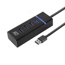 ACT AC6300 hub & concentrateur USB 3.2 Gen 1 (3.1 Gen 1) Type-A 5000 Mbit/s Noir ACT