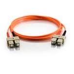 C2G 2m SC/SC LSZH Duplex 50/125 Multimode Fibre Patch Cable câble de réseau Orange C2G
