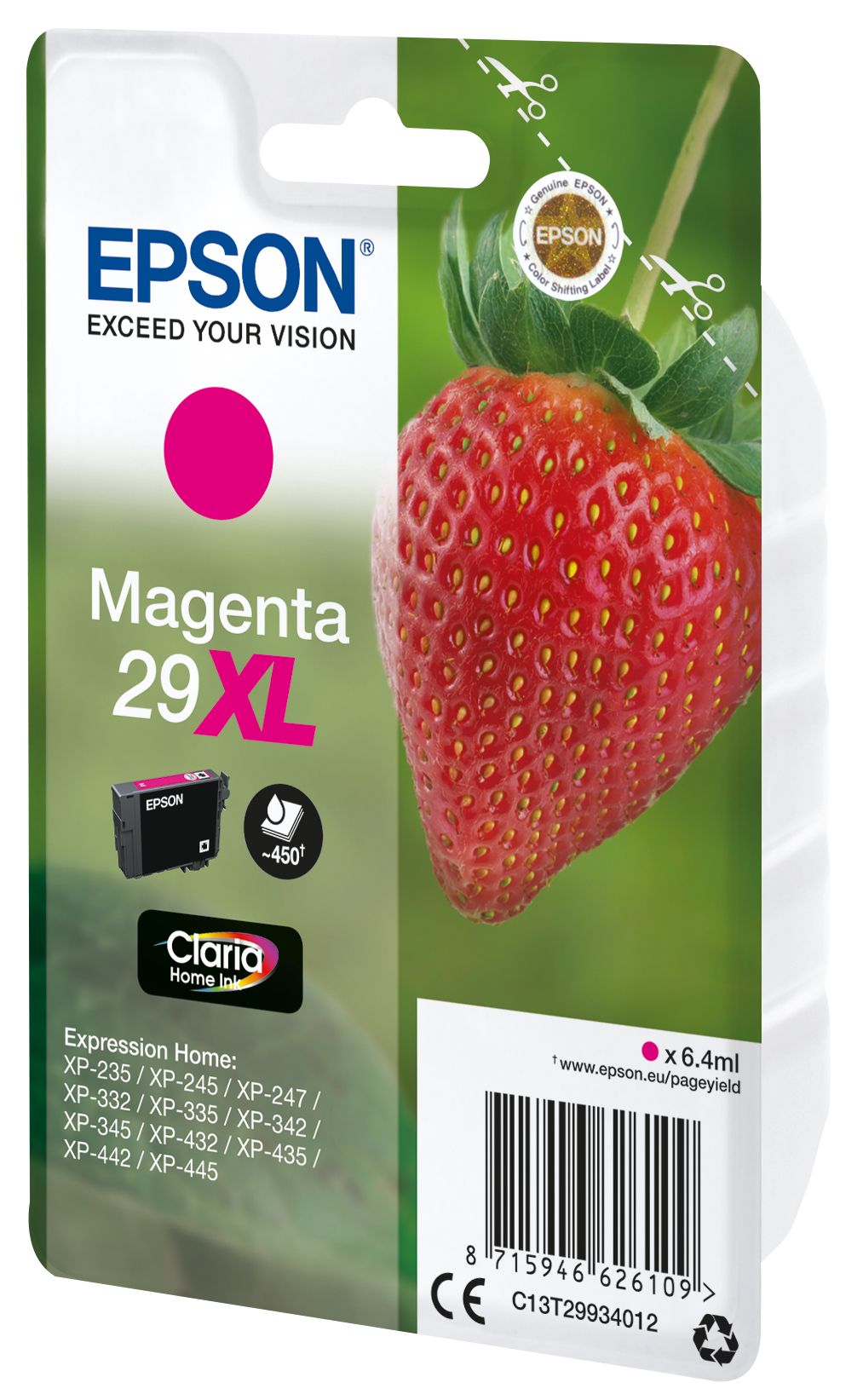 Epson Strawberry C13T29934012 cartouche d'encre 1 pièce(s) Original Rendement élevé (XL) Magenta Epson