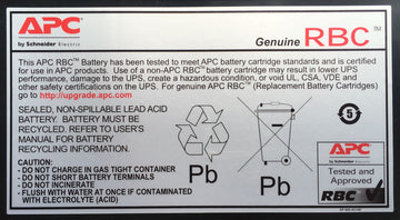 APC RBC55 Batterie de l'onduleur Plomb acide