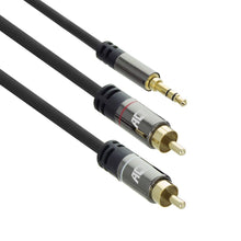 ACT AC3607 câble audio 5 m 2 x RCA 3,5mm Noir ACT