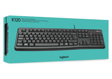 Logitech Keyboard K120 for Business clavier USB QWERTY US International Noir