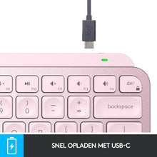 Logitech MX Keys Mini clavier RF sans fil + Bluetooth QWERTY Anglais Rose