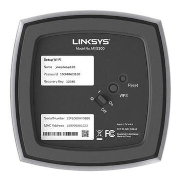 Linksys MX10600-EU wireless router Gigabit Ethernet Tri-bande (2,4 GHz / 5 GHz / 5 GHz) Noir, Blanc