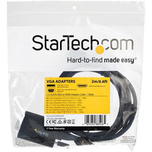 StarTech.com VGA2HDMM2M câble vidéo et adaptateur 2 m USB Type-A + VGA (D-Sub) HDMI Type A (Standard) Noir