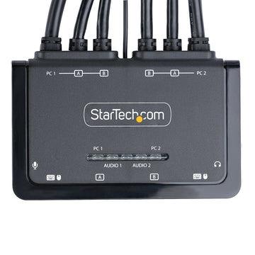 StarTech.com C2-DD46-UA2-CBL-KVM commutateur écrans, claviers et souris Noir