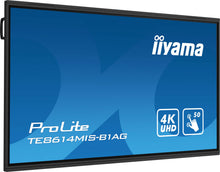 iiyama TE8614MIS-B1AG Signage Display Écran plat interactif 2,17 m (85.6") LCD Wifi 435 cd/m² 4K Ultra HD Noir Écran tactile Intégré dans le processeur Android 24/7