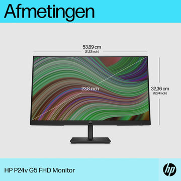 HP P24v G5 écran plat de PC 60,5 cm (23.8") 1920 x 1080 pixels Full HD Noir