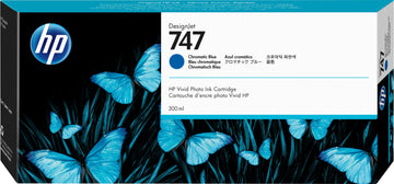 HP Cartouche d'encre DesignJet 746 de 300 ml bleu chromatique