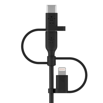 Belkin BOOST CHARGE câble USB 1 m USB A USB C/Micro-USB B/Lightning Noir Belkin