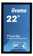 iiyama ProLite TF2234MC-B7X écran plat de PC 54,6 cm (21.5") 1920 x 1080 pixels Full HD LED Écran tactile Multi-utilisateur Noir iiyama
