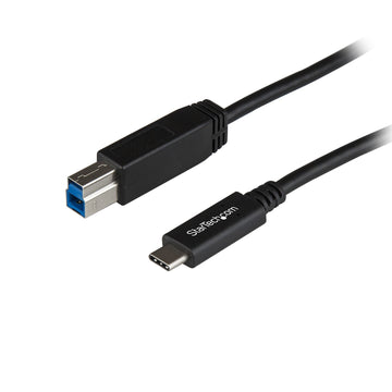 StarTech.com USB31CB1M câble USB 1 m USB 3.2 Gen 2 (3.1 Gen 2) USB C USB B Noir StarTech.com