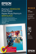 Epson Premium, DIN A4, 251g/m² papier photos Blanc Semi brillant Epson