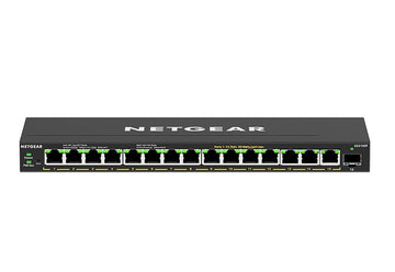 NETGEAR GS316EP-100PES commutateur réseau Géré Gigabit Ethernet (10/100/1000) Connexion Ethernet, supportant l'alimentation via ce port (PoE) Noir Netgear
