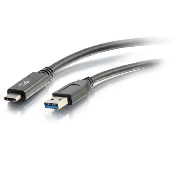 C2G 28832 câble USB 1,83 m USB 3.2 Gen 1 (3.1 Gen 1) USB C USB A Noir