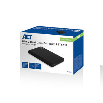 ACT AC1225 storage drive enclosure Boîtier disque dur/SSD Noir 2.5" ACT